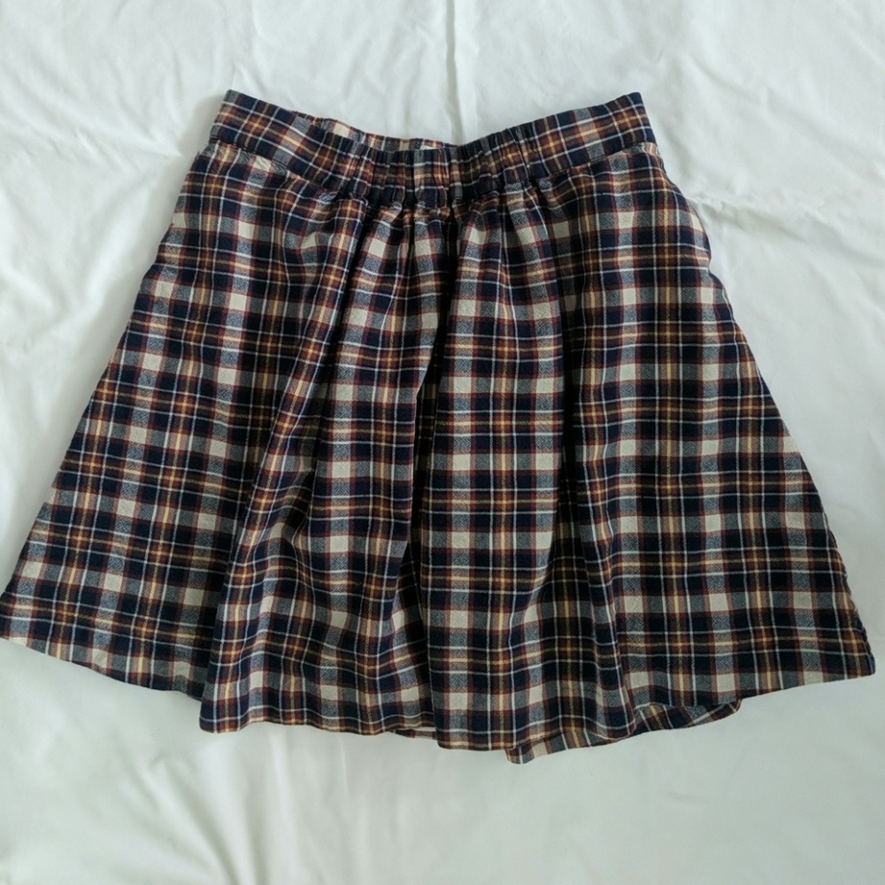 Vintage J Crew Plaid Skirt- Mid Length